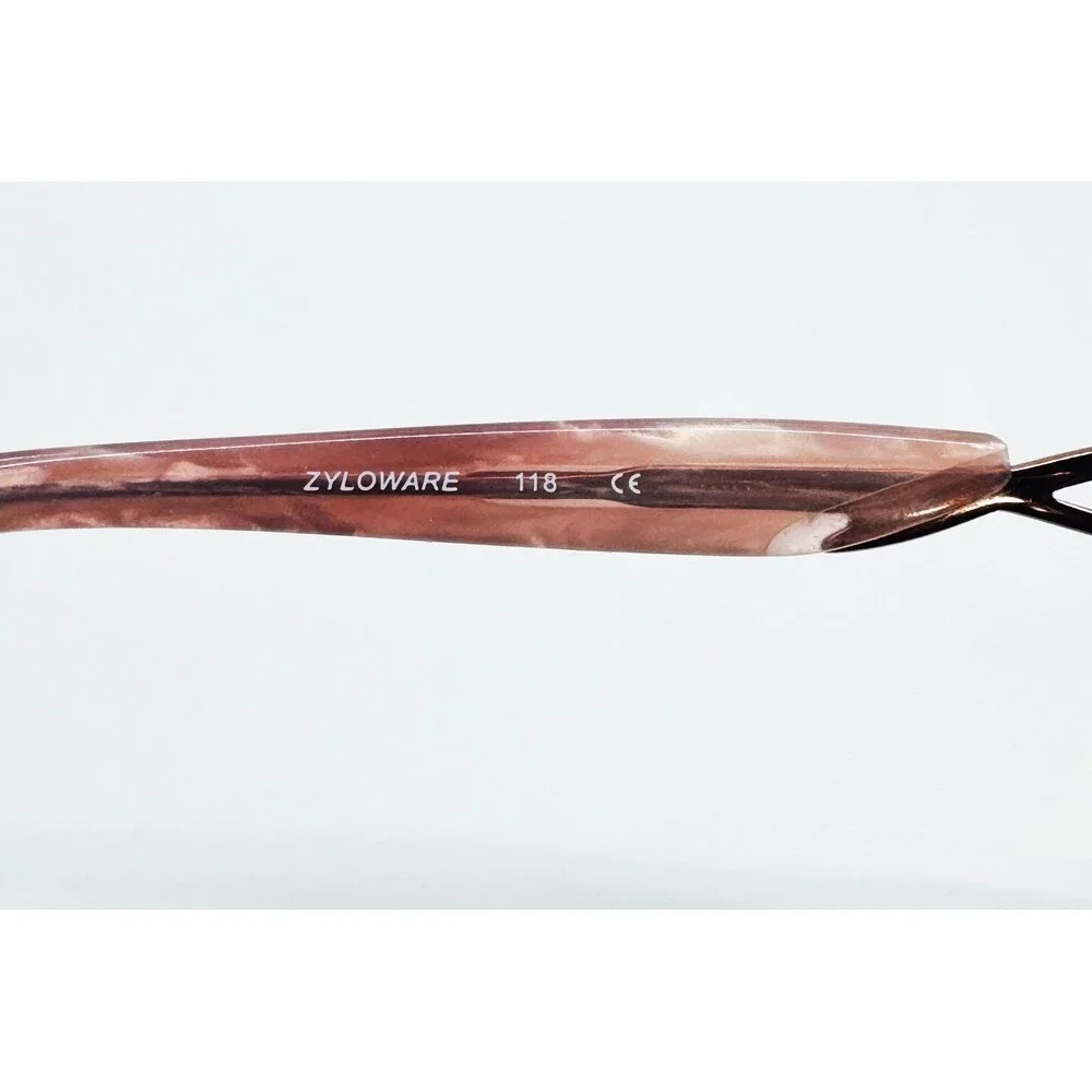Sophia Loren Eyeglasses Womens Brown M210 Half Rim Metal Frame 52-17-135